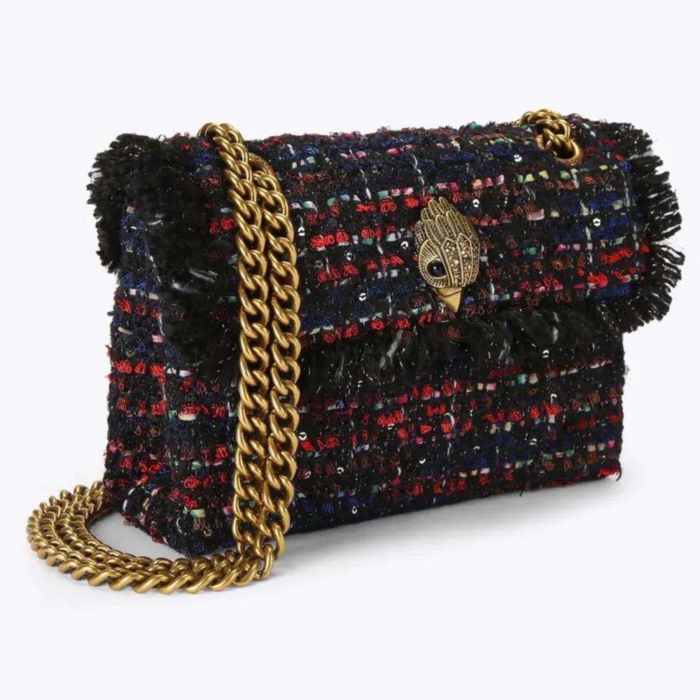 Kurt Geiger London Mini Tweed Kensington Bag EUC - Picture 2 of 8